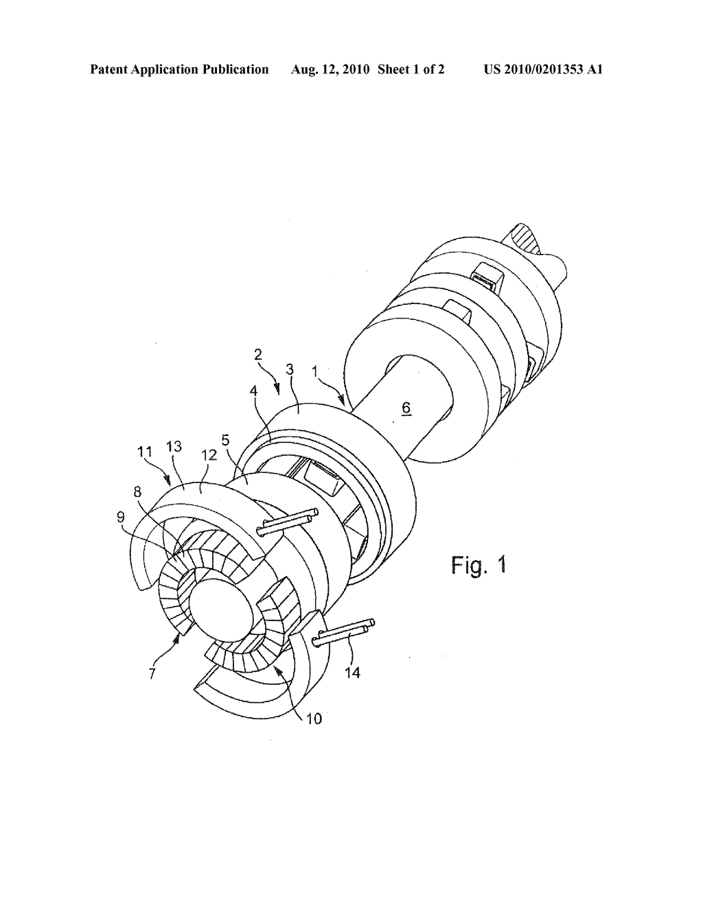 SENSOR ARRANGEMENT FOR A SHAFT THAT IS MOUNTED IN A MAGNETIC BEARING - diagram, schematic, and image 02