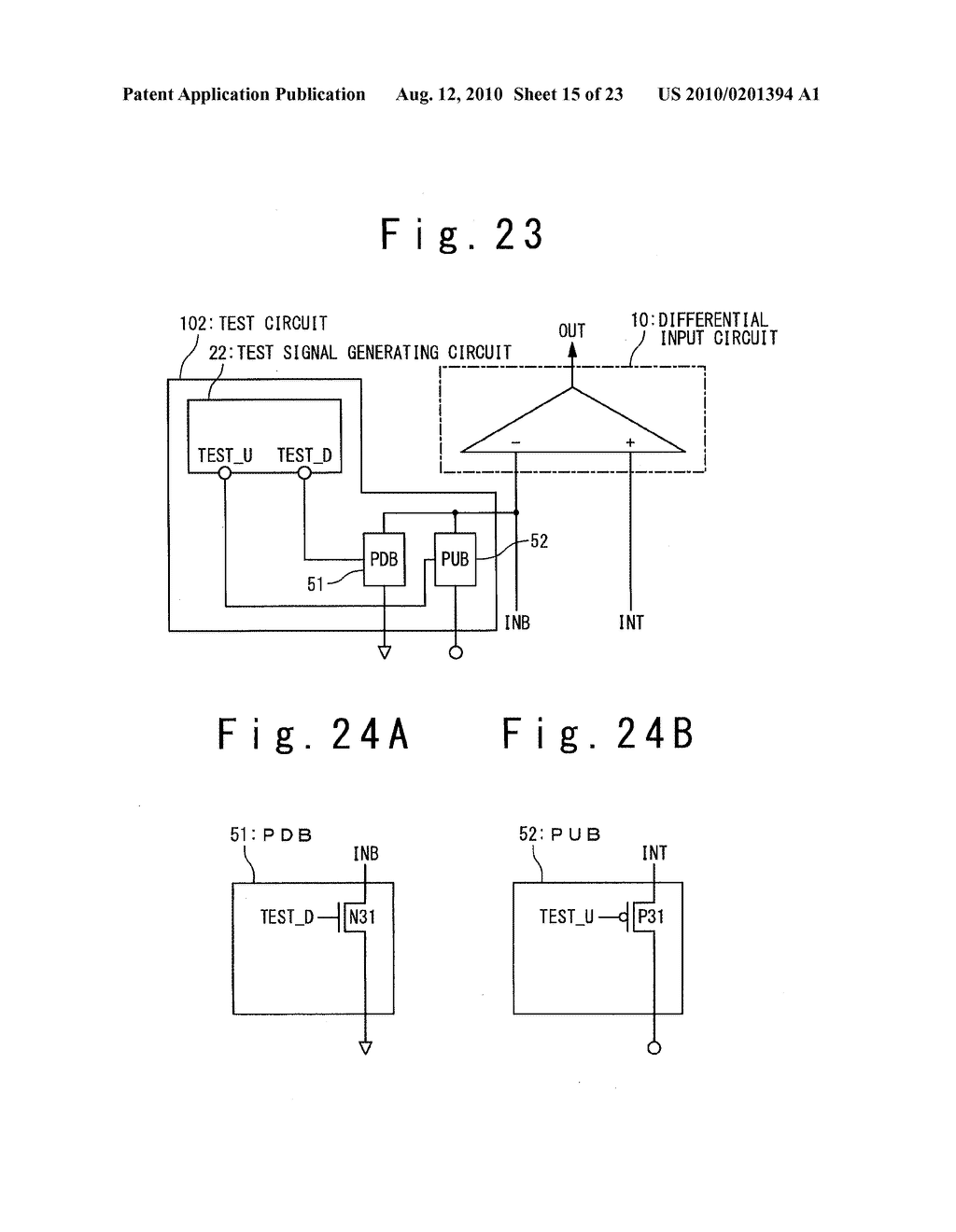 TEST CIRCUIT AND TEST METHOD FOR TESTING DIFFERENTIAL INPUT CIRCUIT - diagram, schematic, and image 16