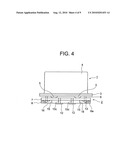 Crystal oscillator with pedestal diagram and image