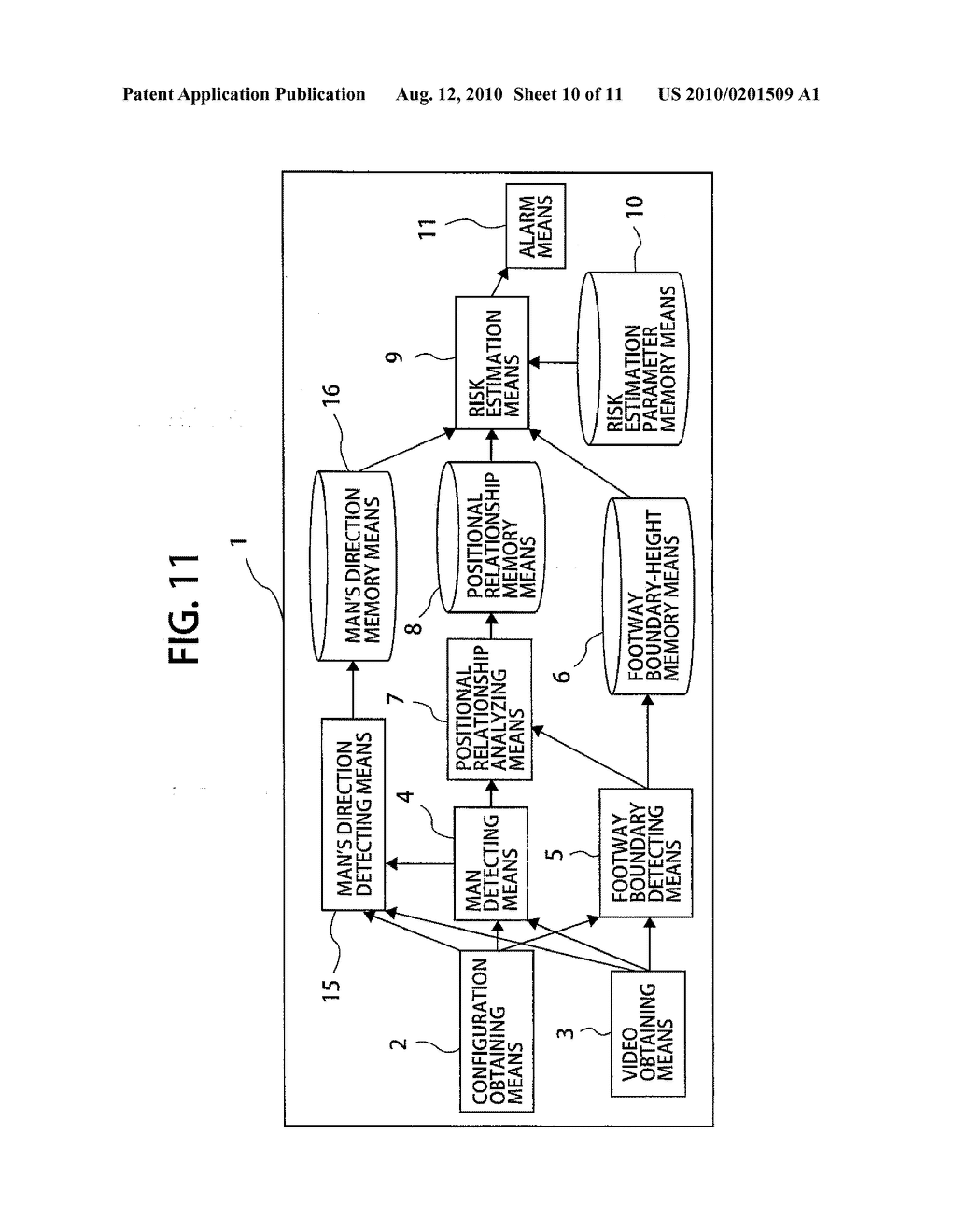 COLLISION AVOIDANCE ASSISTING SYSTEM FOR VEHICLE - diagram, schematic, and image 11