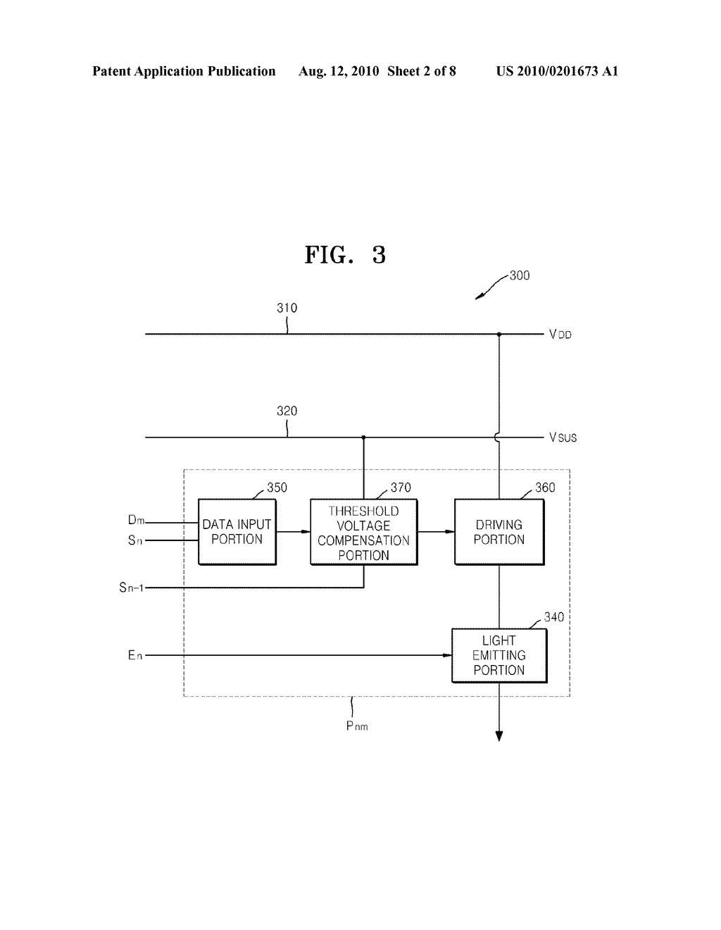 LIGHT EMITTING DISPLAY DEVICE AND METHOD OF DRIVING THE SAME - diagram, schematic, and image 03