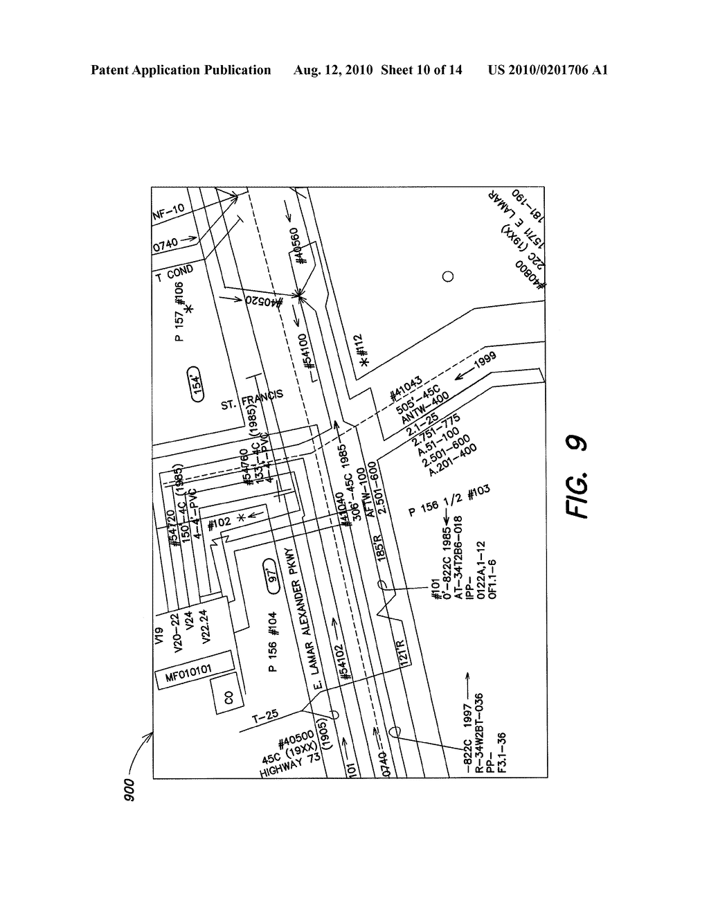 VIRTUAL WHITE LINES (VWL) FOR DELIMITING PLANNED EXCAVATION SITES OF STAGED EXCAVATION PROJECTS - diagram, schematic, and image 11