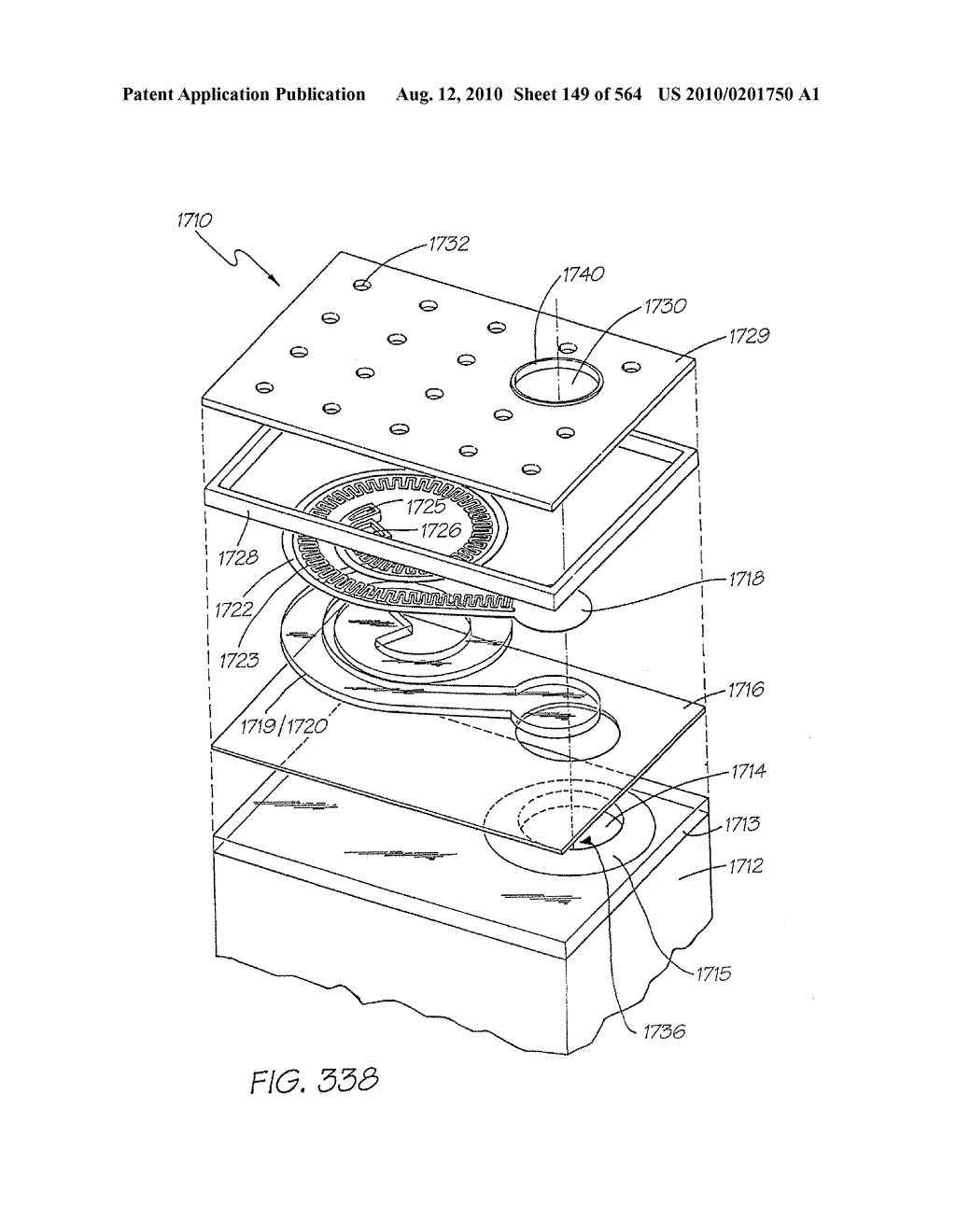 FLUID EJECTION DEVICE WITH OVERLAPPING FIRING CHAMBER AND DRIVE FET - diagram, schematic, and image 150