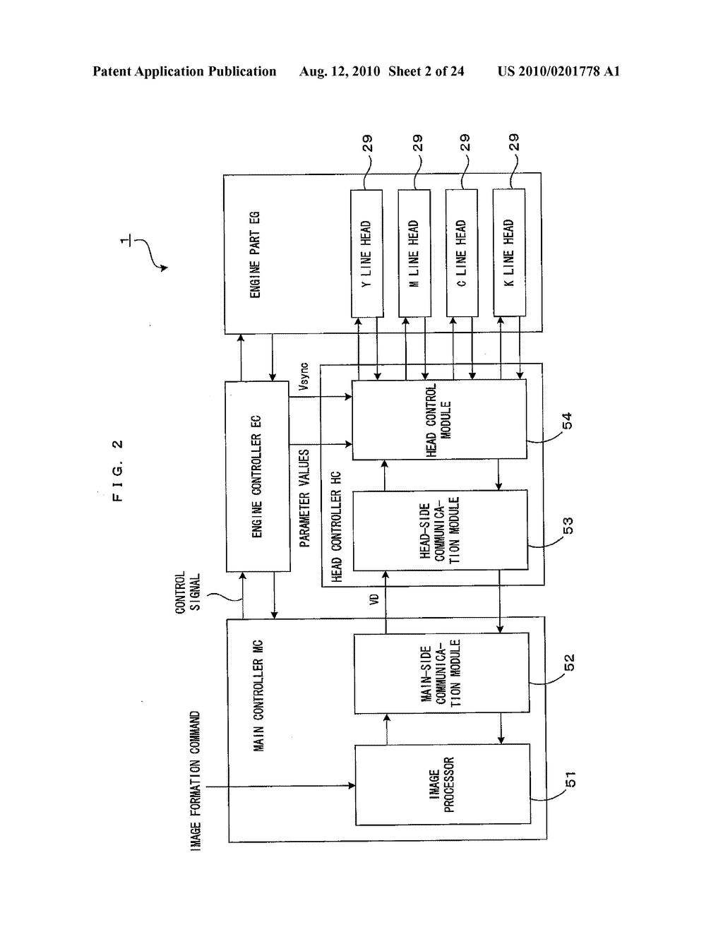 Line Head and an Image Forming Apparatus Using Such a Line Head - diagram, schematic, and image 03