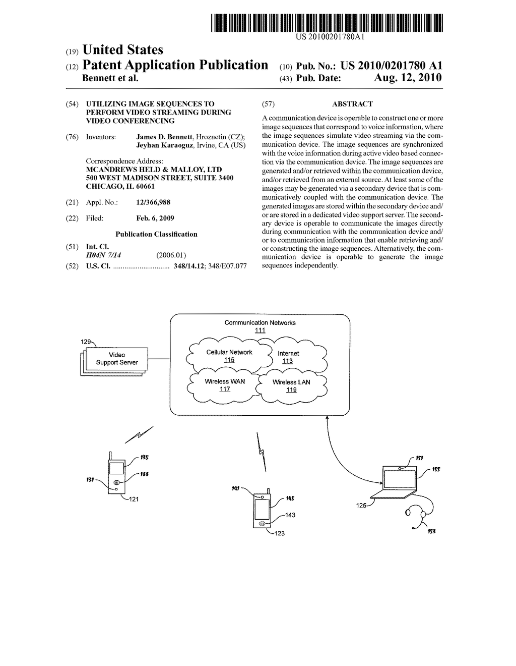 UTILIZING IMAGE SEQUENCES TO PERFORM VIDEO STREAMING DURING VIDEO CONFERENCING - diagram, schematic, and image 01