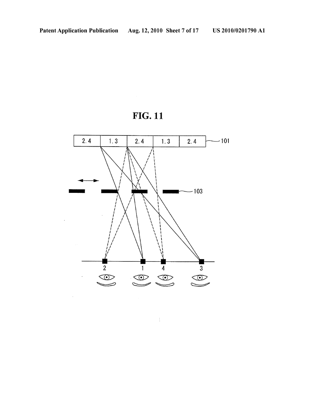 METHOD OF CONTROLLING VIEW OF STEREOSCOPIC IMAGE AND STEREOSCOPIC IMAGE DISPLAY USING THE SAME - diagram, schematic, and image 08