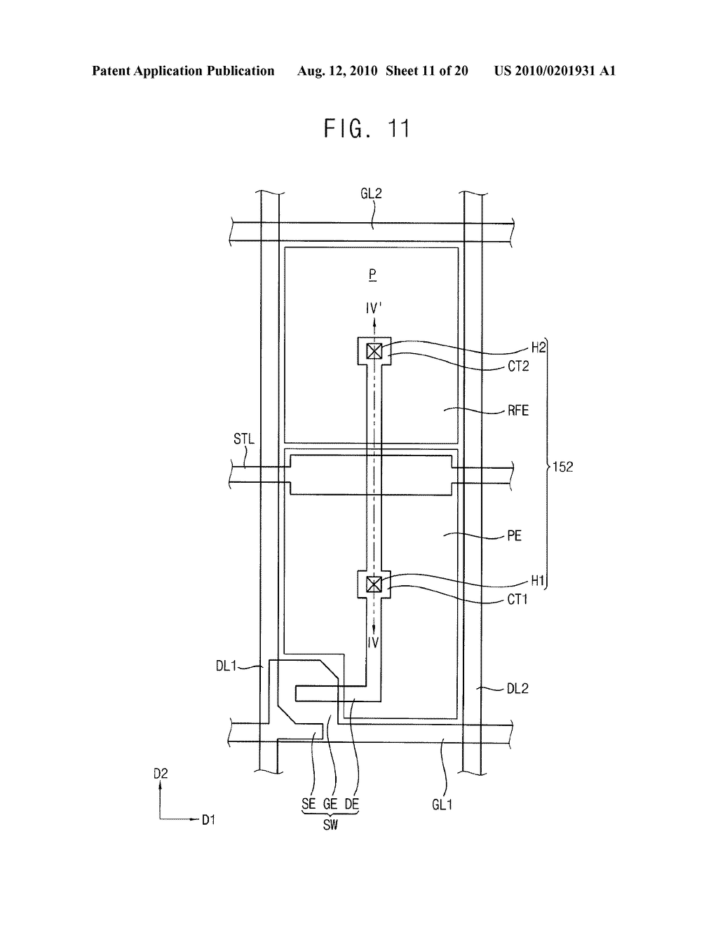 DISPLAY DEVICE AND METHOD OF MANUFACTURING THE SAME - diagram, schematic, and image 12