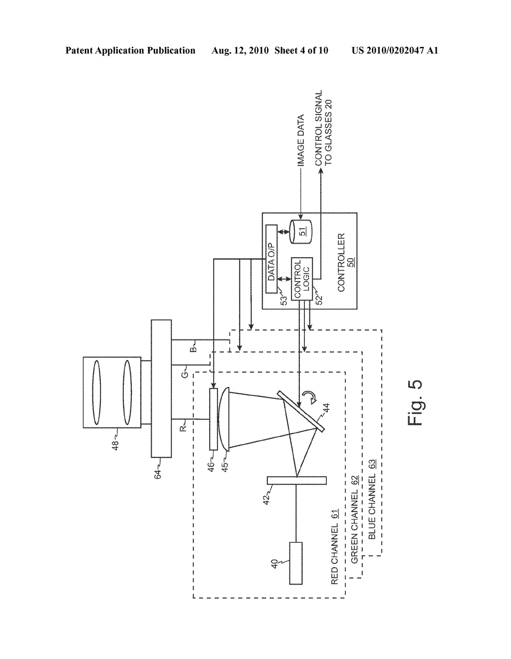 STEREO DISPLAY SYSTEM WITH SCANNING OF LIGHT VALVES - diagram, schematic, and image 05