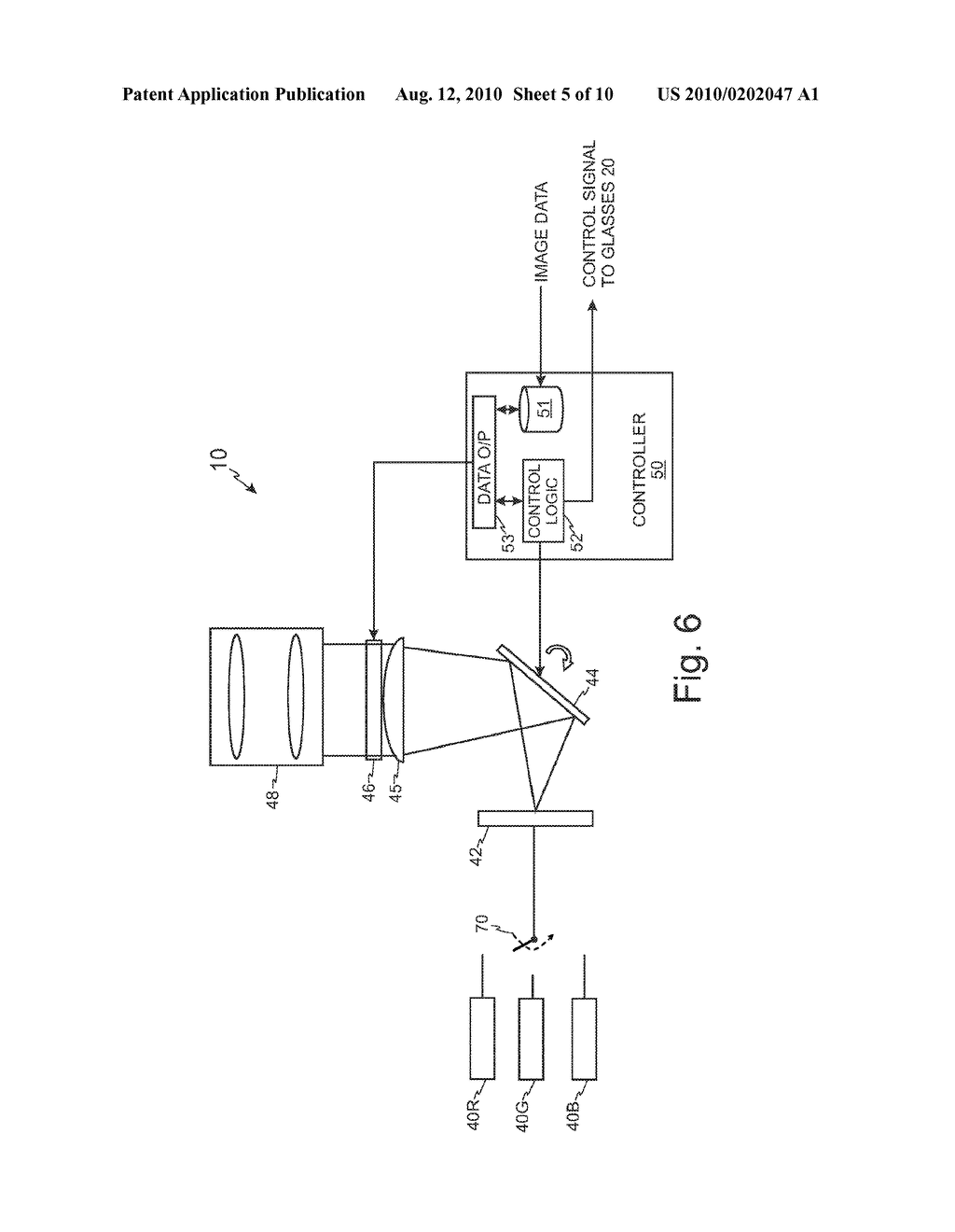 STEREO DISPLAY SYSTEM WITH SCANNING OF LIGHT VALVES - diagram, schematic, and image 06