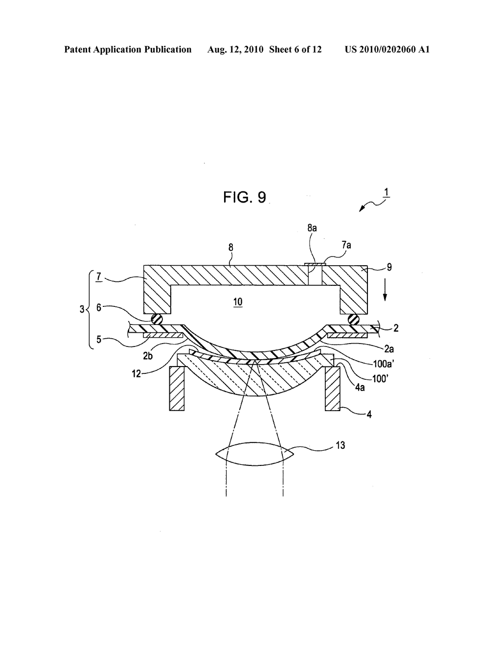 Apparatus for manufacturing optical element, method of manufacturing optical element, optical element, and imaging device - diagram, schematic, and image 07