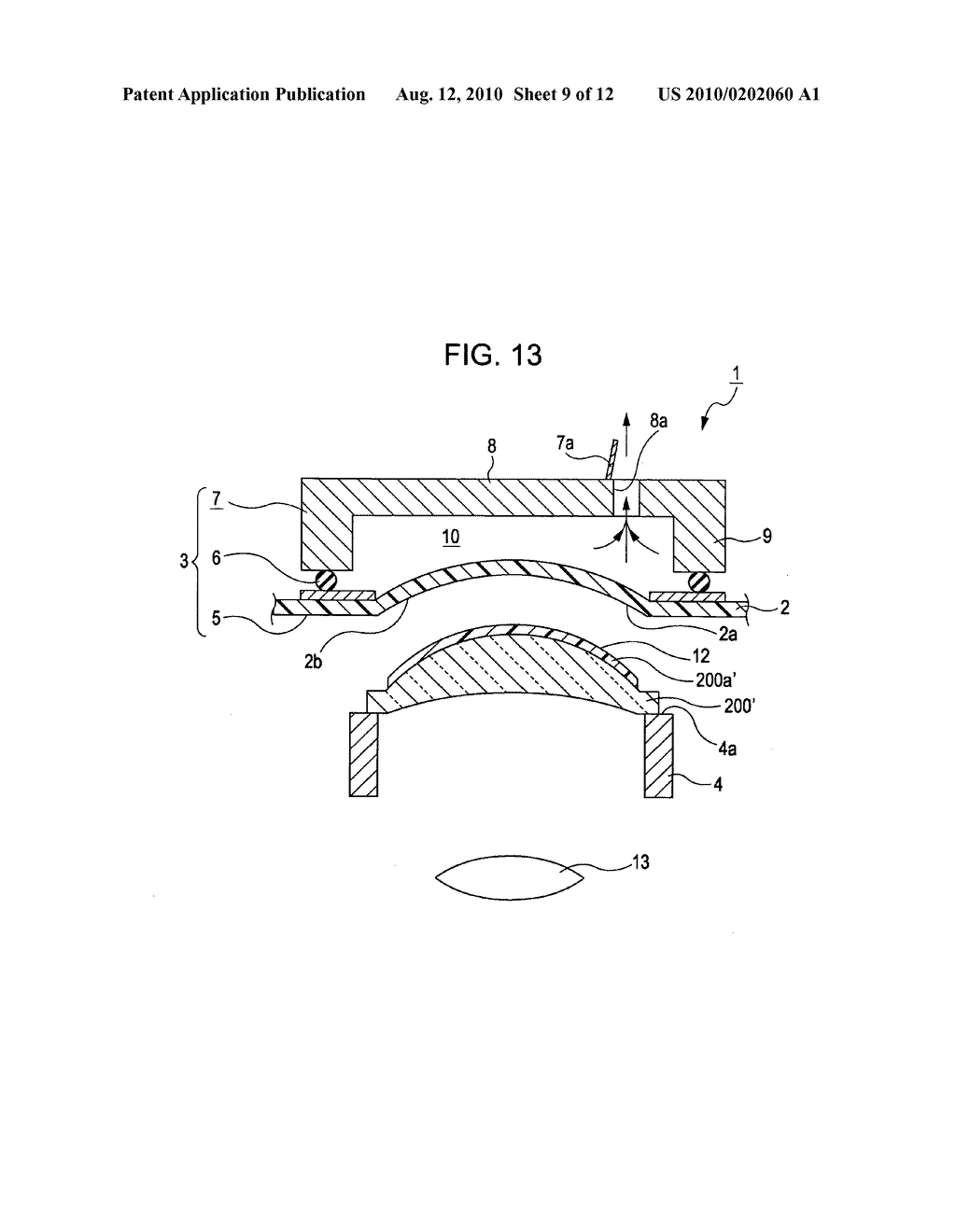 Apparatus for manufacturing optical element, method of manufacturing optical element, optical element, and imaging device - diagram, schematic, and image 10