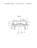 Apparatus for manufacturing optical element, method of manufacturing optical element, optical element, and imaging device diagram and image