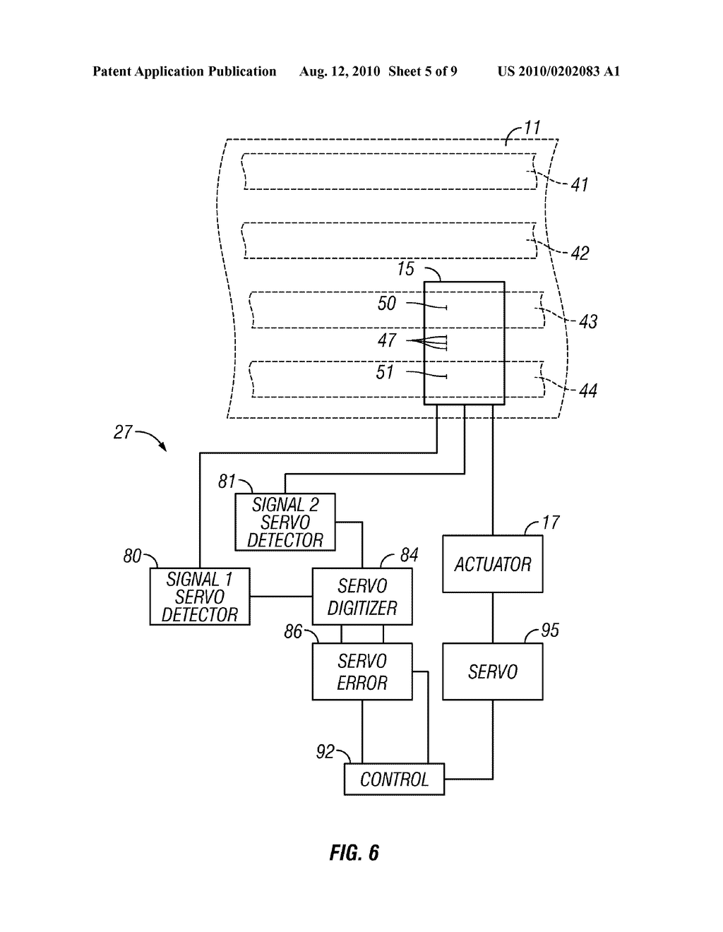 SETTING EDGE STRESS SIGNAL IN MAGNETIC TAPE DATA STORAGE CARTRIDGE MEMORY IN RESPONSE TO SERVO DETECTION ERROR SIGNALS - diagram, schematic, and image 06