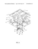 Module structure of the LED lights and radiator diagram and image