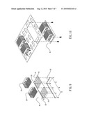 Module structure of the LED lights and radiator diagram and image