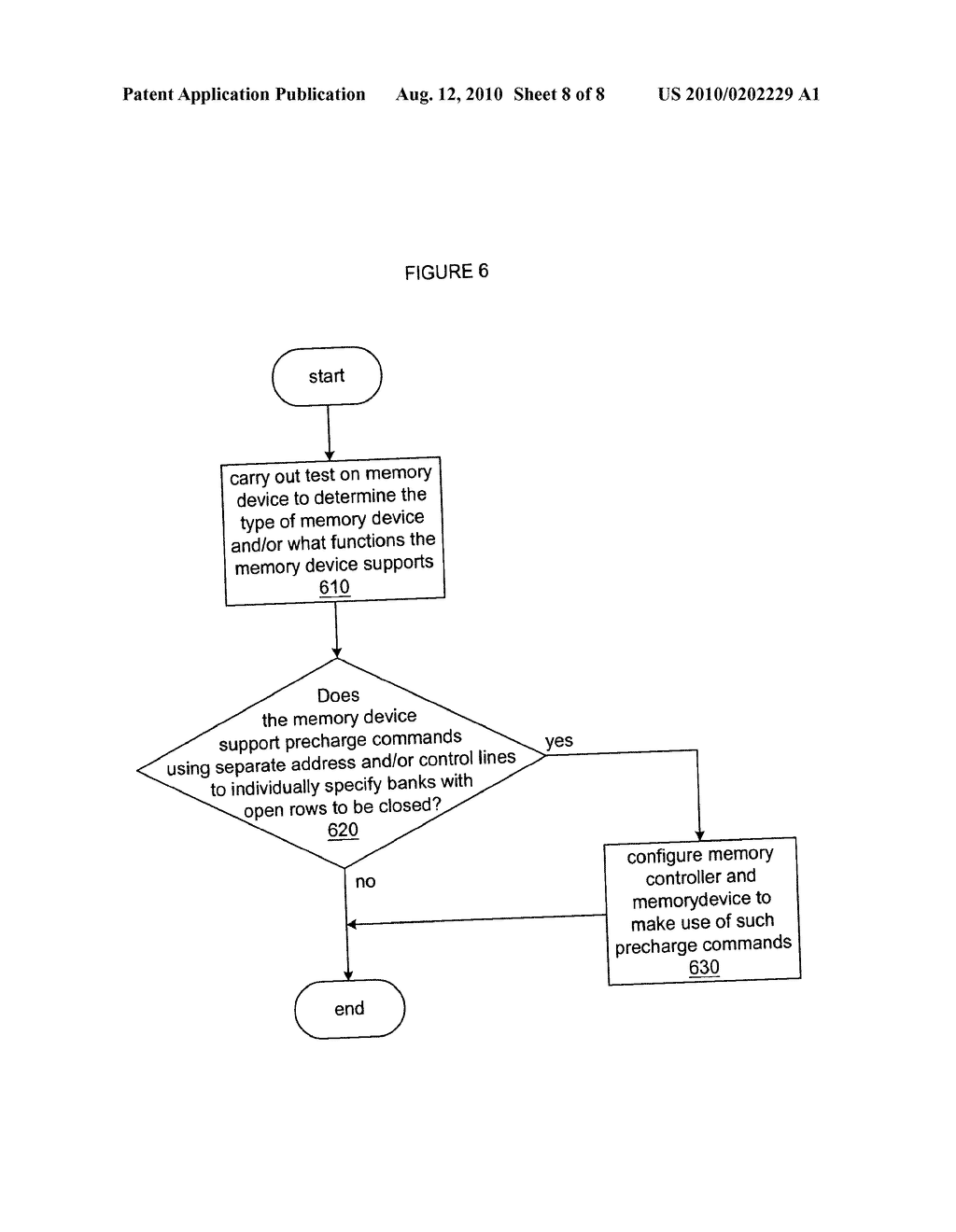 METHOD AND APPARATUS FOR SELECTIVE DRAM PRECHARGE - diagram, schematic, and image 09