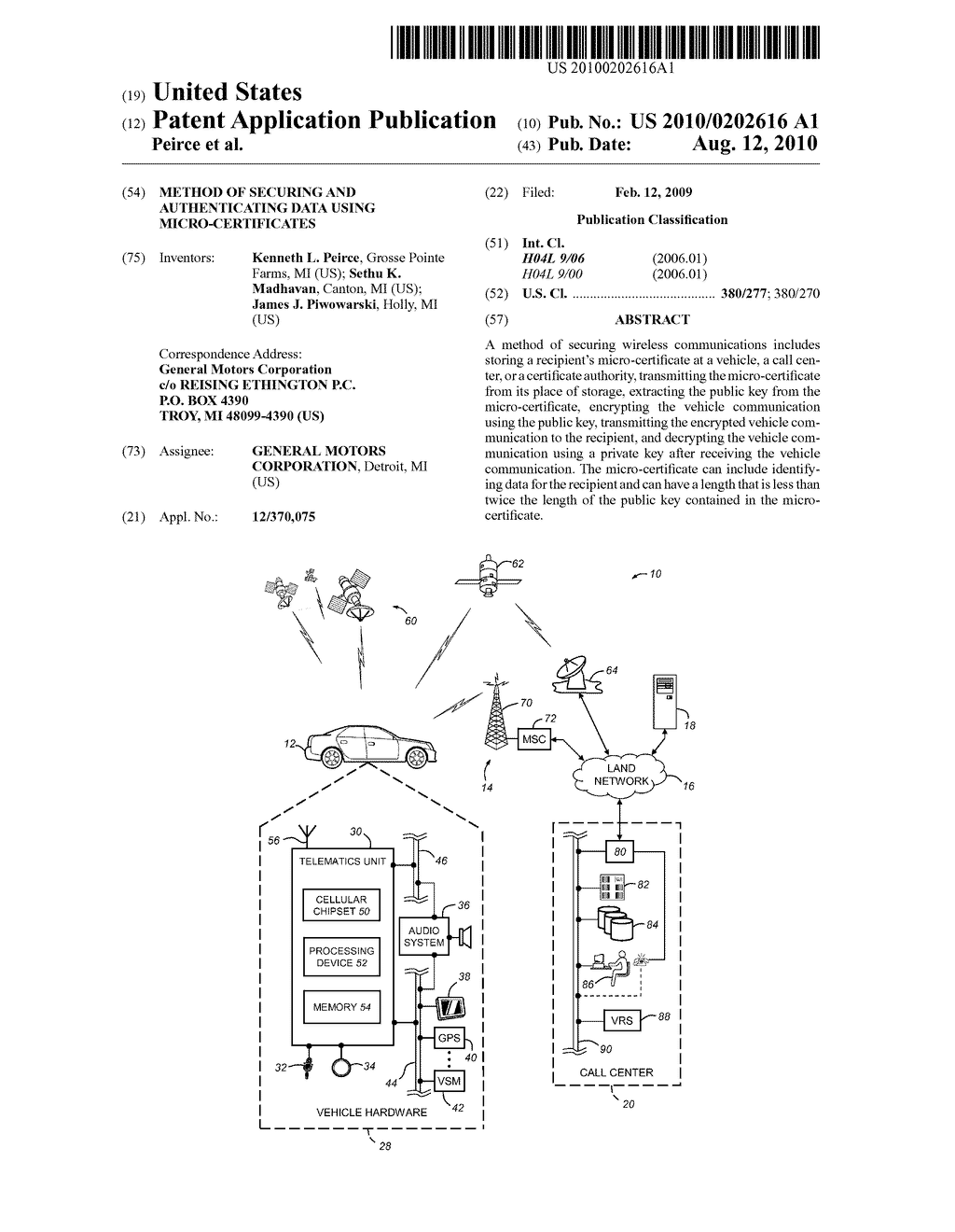 METHOD OF SECURING AND AUTHENTICATING DATA USING MICRO-CERTIFICATES - diagram, schematic, and image 01