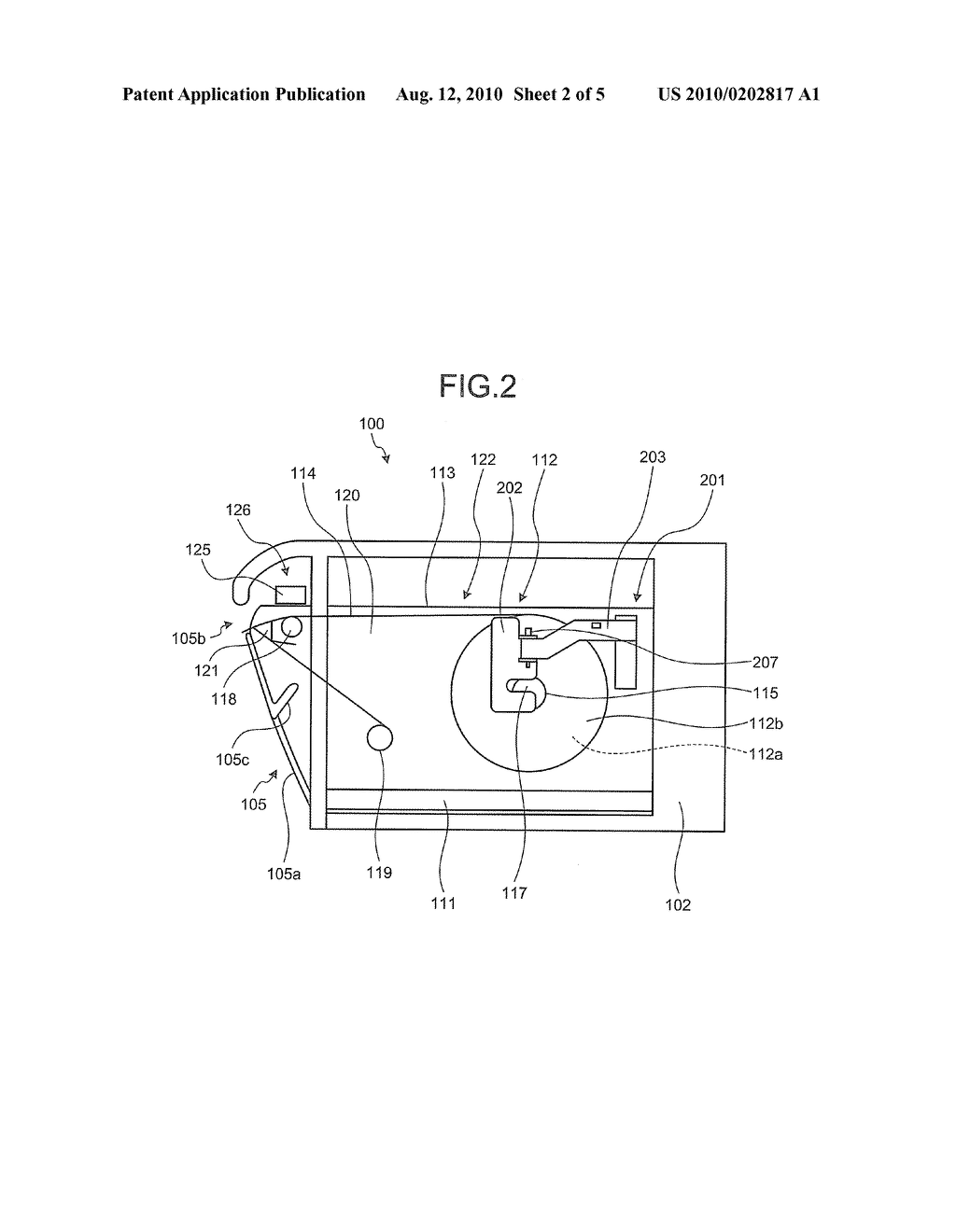 ROLL PAPER HOLDING APPARATUS, PRINTING APPARATUS AND HOLDING METHOD OF ROLL PAPER HOLDING APPARATUS - diagram, schematic, and image 03