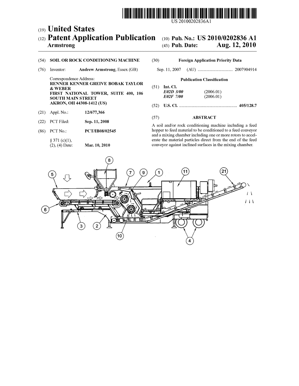 SOIL OR ROCK CONDITIONING MACHINE - diagram, schematic, and image 01