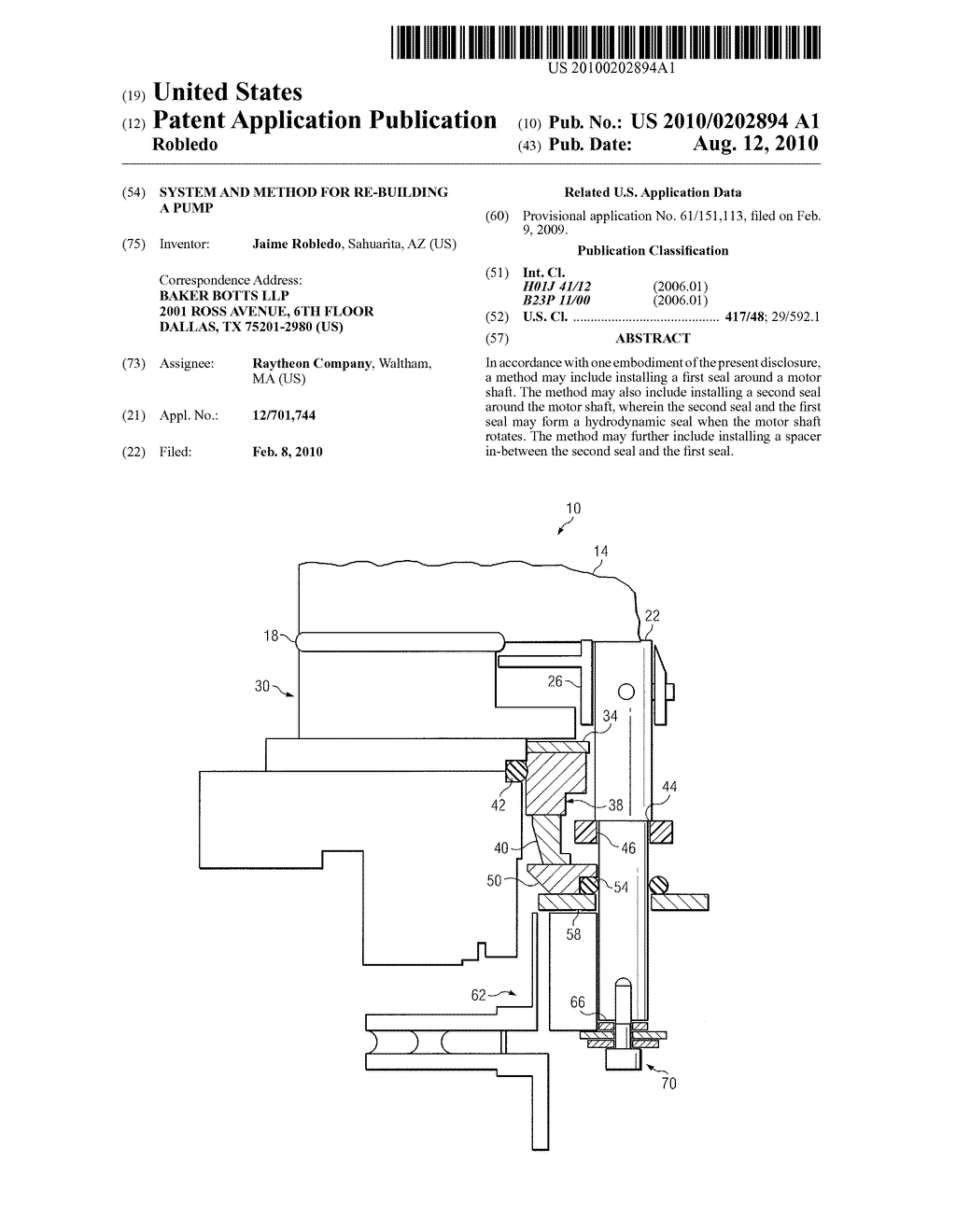 SYSTEM AND METHOD FOR RE-BUILDING A PUMP - diagram, schematic, and image 01