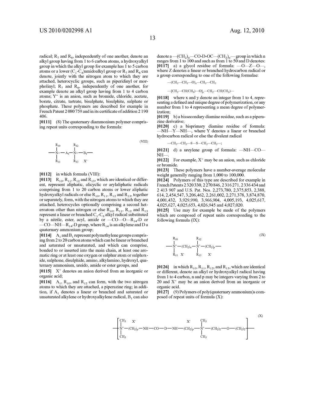 USE OF AT LEAST ONE LYSINE-DERIVED COMPOUND FOR THE CONDITIONING OF KERATINOUS FIBERS, COSMETIC COMPOSITION COMPRISING IT AND METHOD FOR CONDITIONING THE FIBERS - diagram, schematic, and image 14