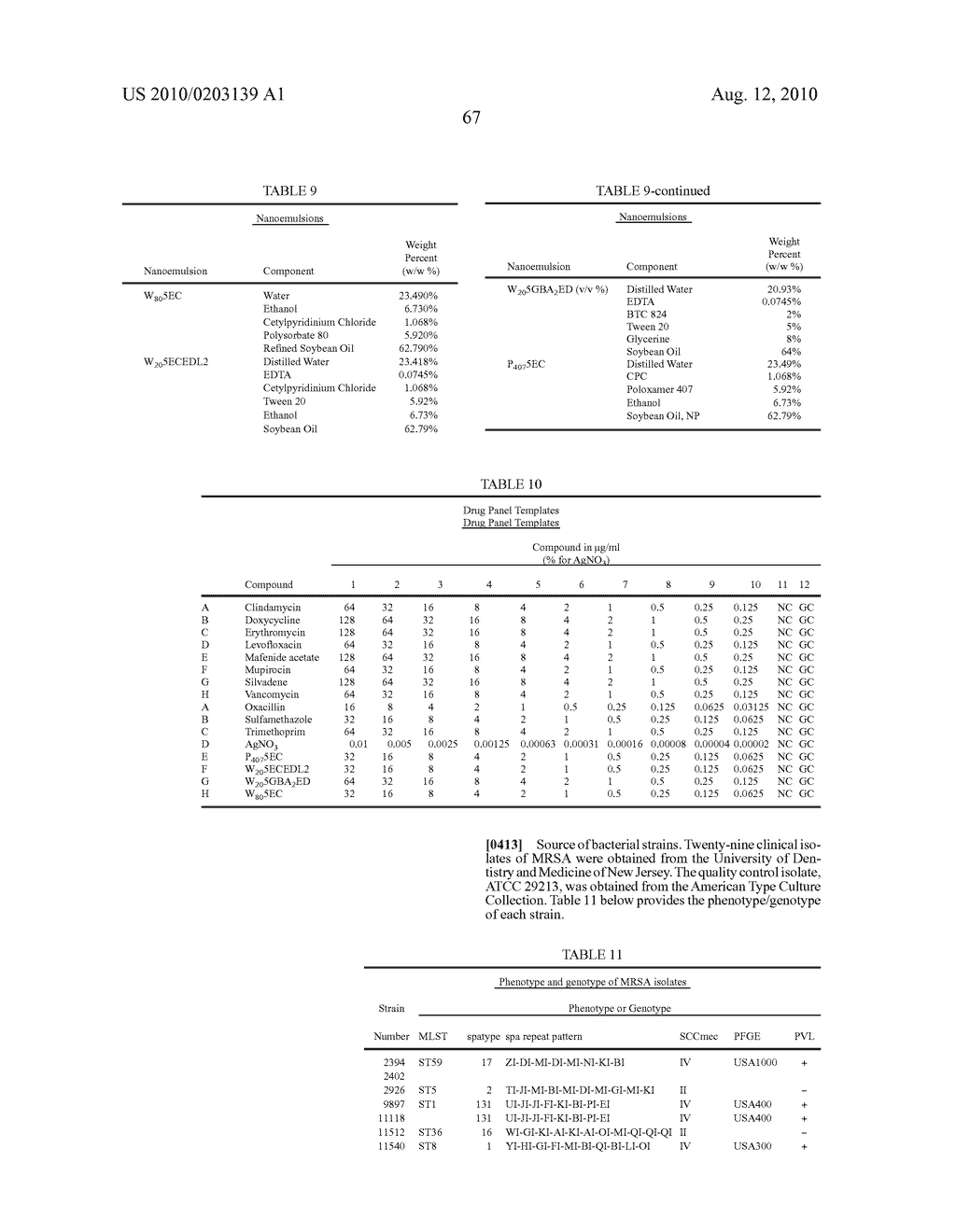 NANOEMULSION THERAPEUTIC COMPOSITIONS AND METHODS OF USING THE SAME - diagram, schematic, and image 107