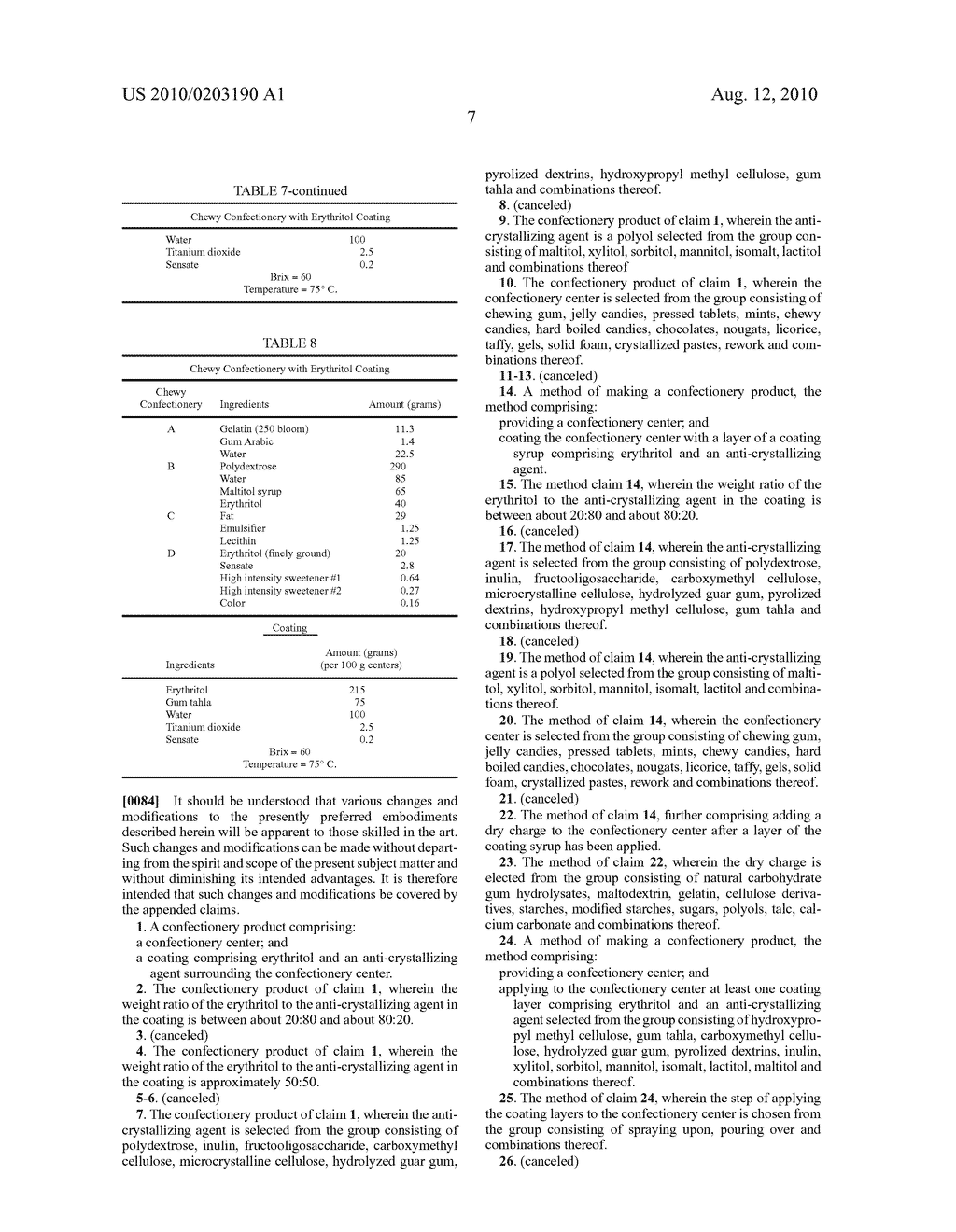 COATED CONFECTIONERY PRODUCTS - diagram, schematic, and image 08