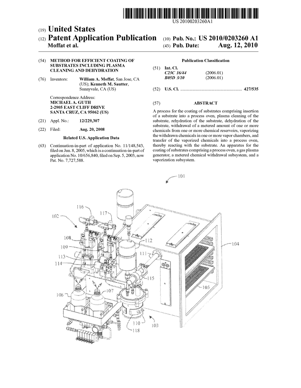 Method for efficient coating of substrates including plasma cleaning and dehydration - diagram, schematic, and image 01