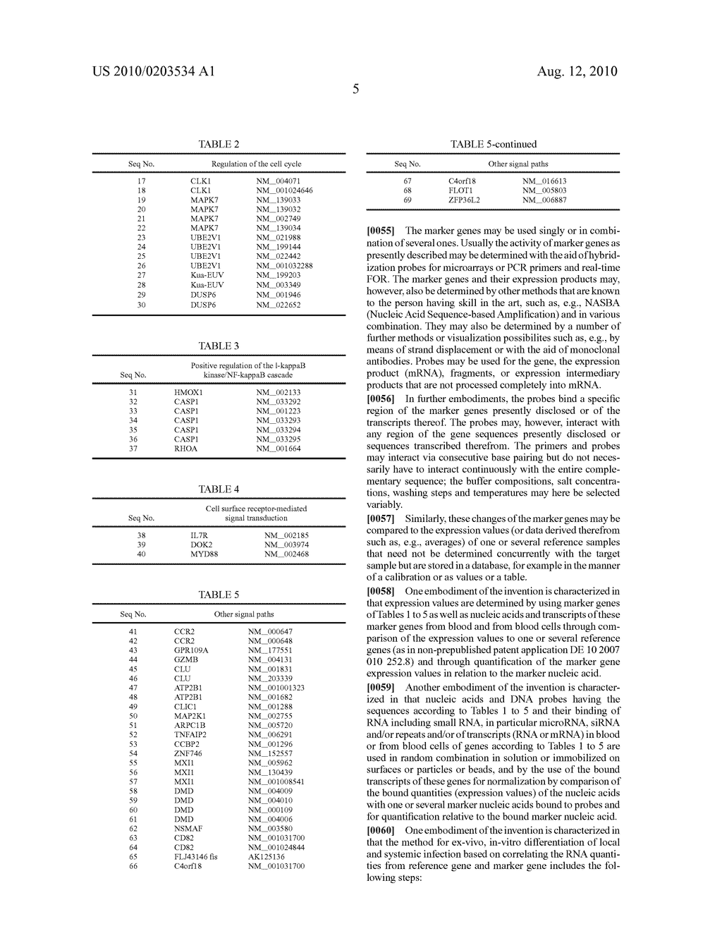 USE OF POLYNUCLEOTIDES FOR DETECTING GENE ACTIVITES FOR DISTINGUISHING BETWEEN LOCAL AND SYSTEMIC INFECTIONS - diagram, schematic, and image 07