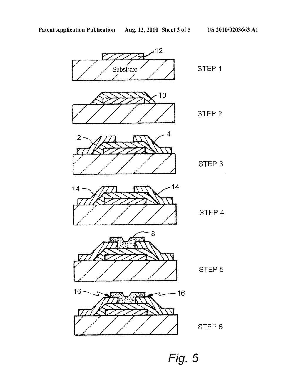 Organic Thin Film Transistors, Organic Light-emissive Devices and Organic Light-emissive Displays - diagram, schematic, and image 04