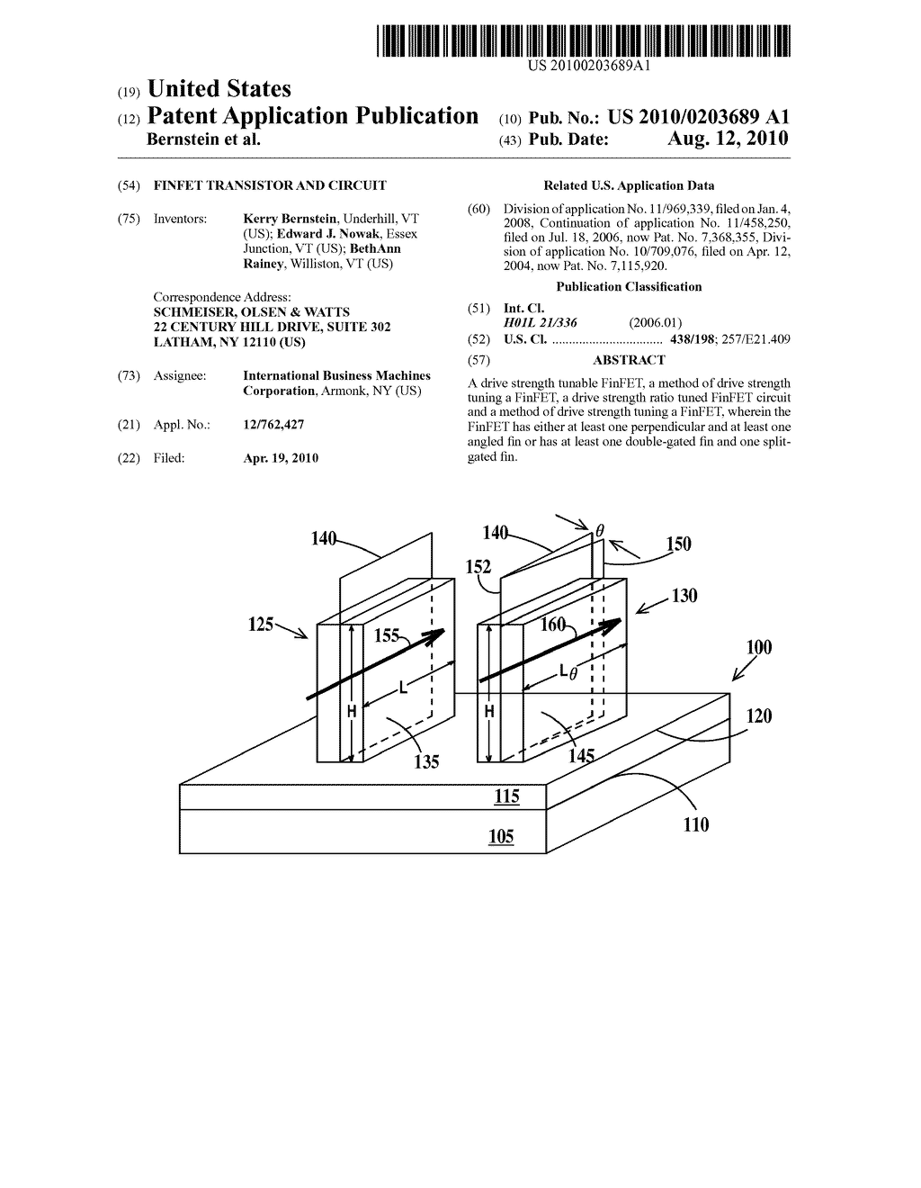 finFET TRANSISTOR AND CIRCUIT - diagram, schematic, and image 01