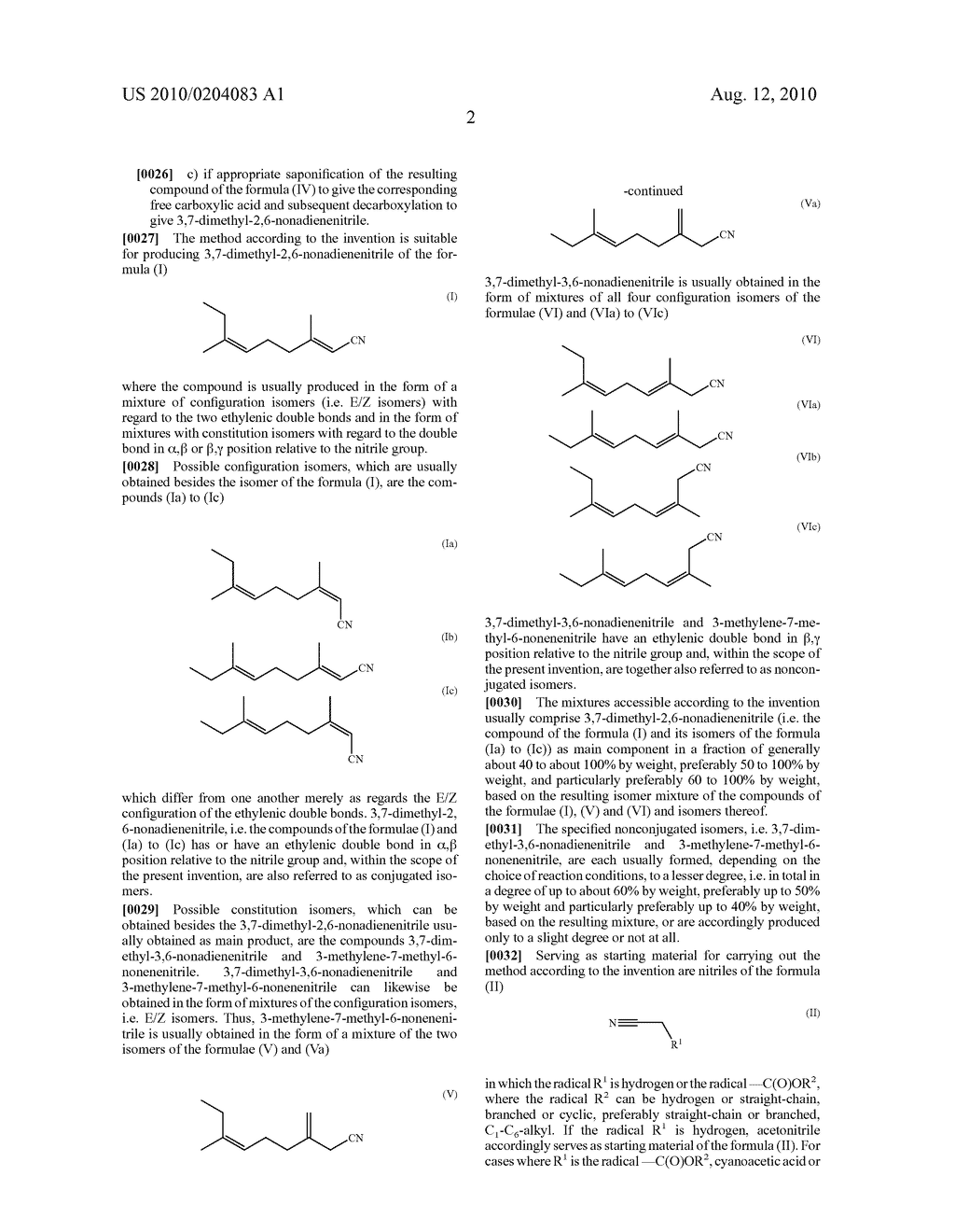 PROCESS FOR THE PREPARATION OF ETHYLGERANONITRILE - diagram, schematic, and image 03