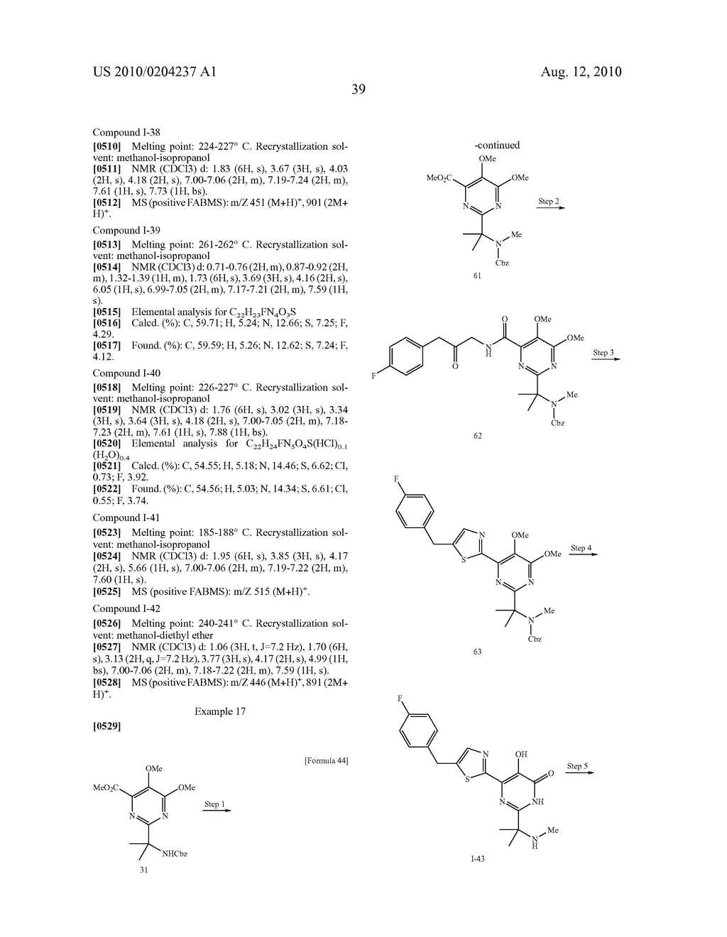 Hydroxypyrimidinone derivatives having inhibitory activity against HIV integrase - diagram, schematic, and image 40