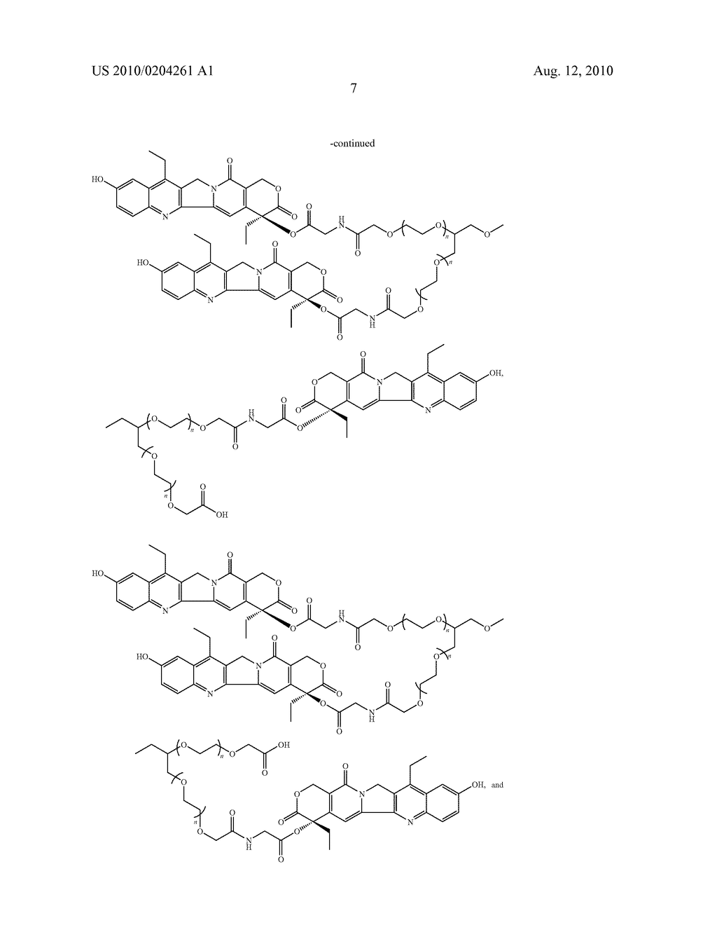 MULTI-ARM POLYMERIC CONJUGATES OF 7-ETHYL-10-HYDROXYCAMPTOTHECIN FOR TREATMENT OF BREAST, COLORECTAL, PANCREATIC, OVARIAN AND LUNG CANCERS - diagram, schematic, and image 22