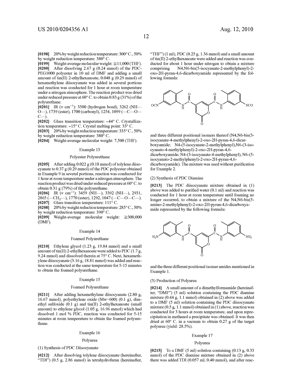 POLYURETHANES, POLYUREAS, AND PROCESS FOR THEIR PRODUCTION - diagram, schematic, and image 15