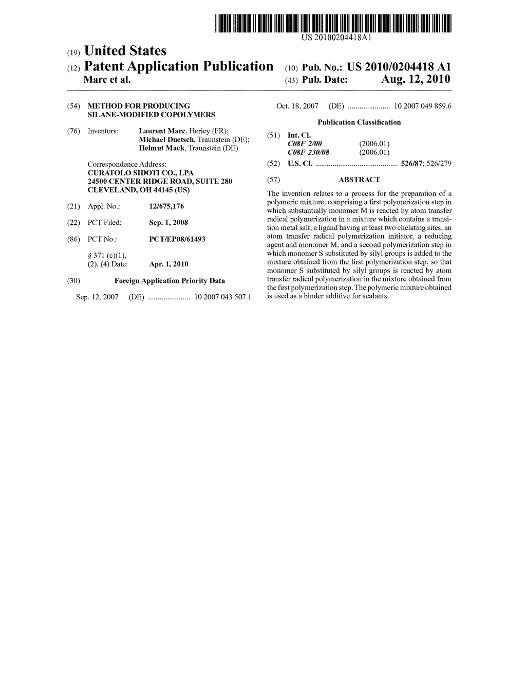 Method for Producing Silane-Modified Copolymers - diagram, schematic, and image 01