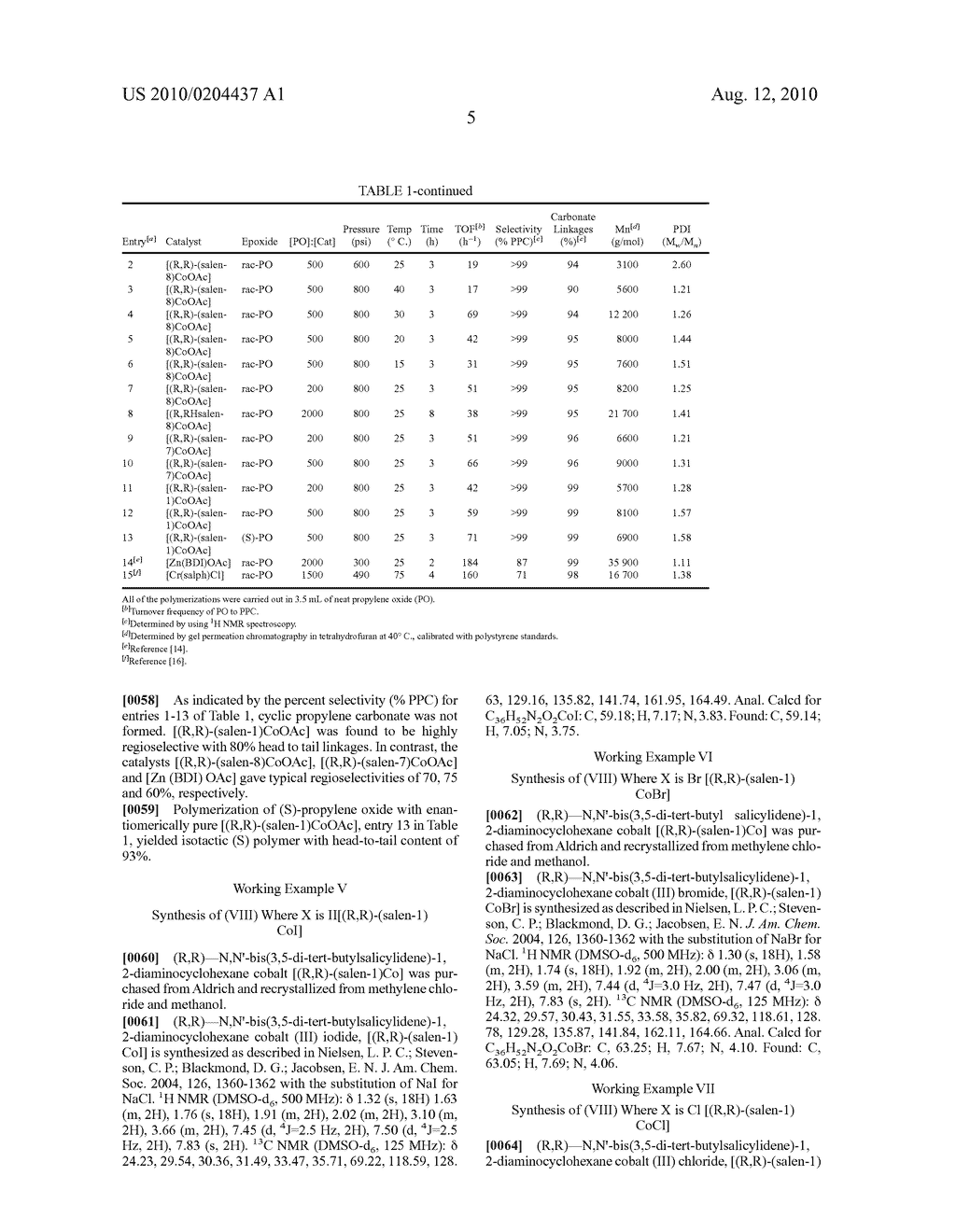 POLYCARBONATES MADE USING HIGHLY SELECTIVE CATALYSTS - diagram, schematic, and image 06