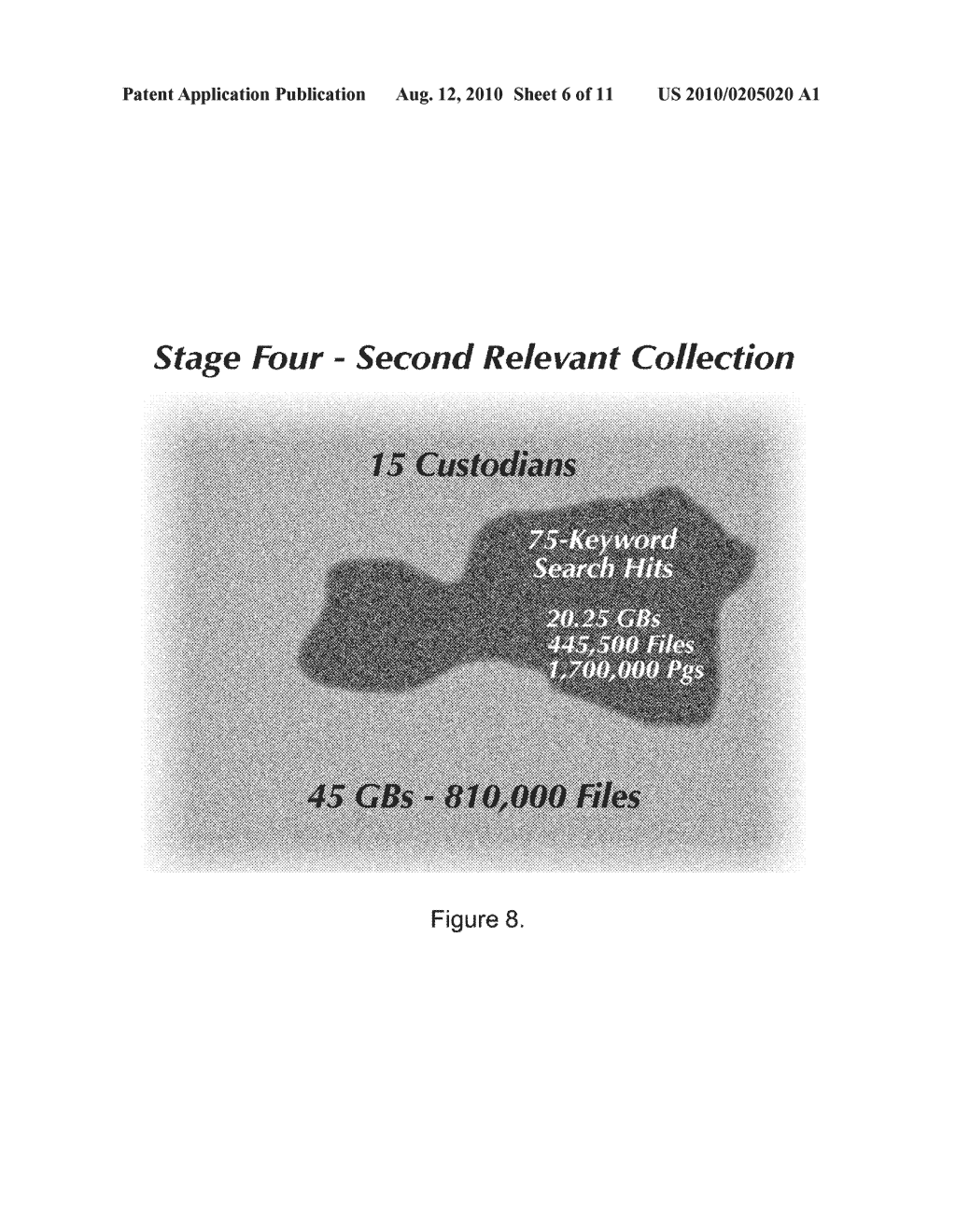 SYSTEM AND METHOD FOR ESTABLISHING, MANAGING, AND CONTROLLING THE TIME, COST, AND QUALITY OF INFORMATION RETRIEVAL AND PRODUCTION IN ELECTRONIC DISCOVERY - diagram, schematic, and image 07