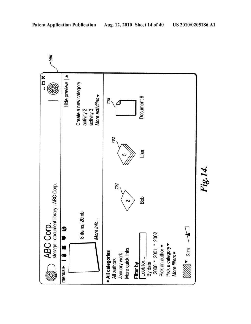 SYSTEM AND METHOD FOR FILTERING AND ORGANIZING ITEMS BASED ON COMMON ELEMENTS - diagram, schematic, and image 15