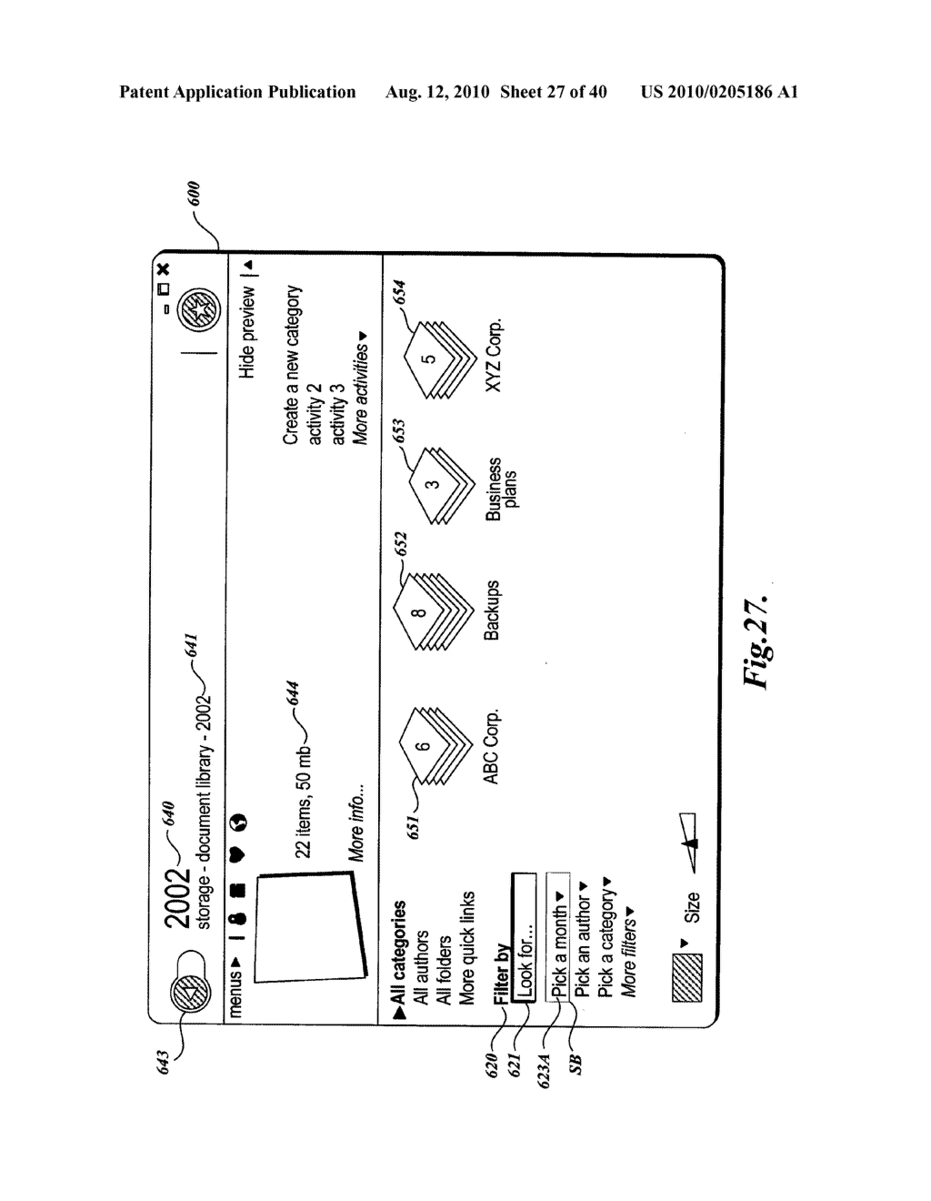 SYSTEM AND METHOD FOR FILTERING AND ORGANIZING ITEMS BASED ON COMMON ELEMENTS - diagram, schematic, and image 28