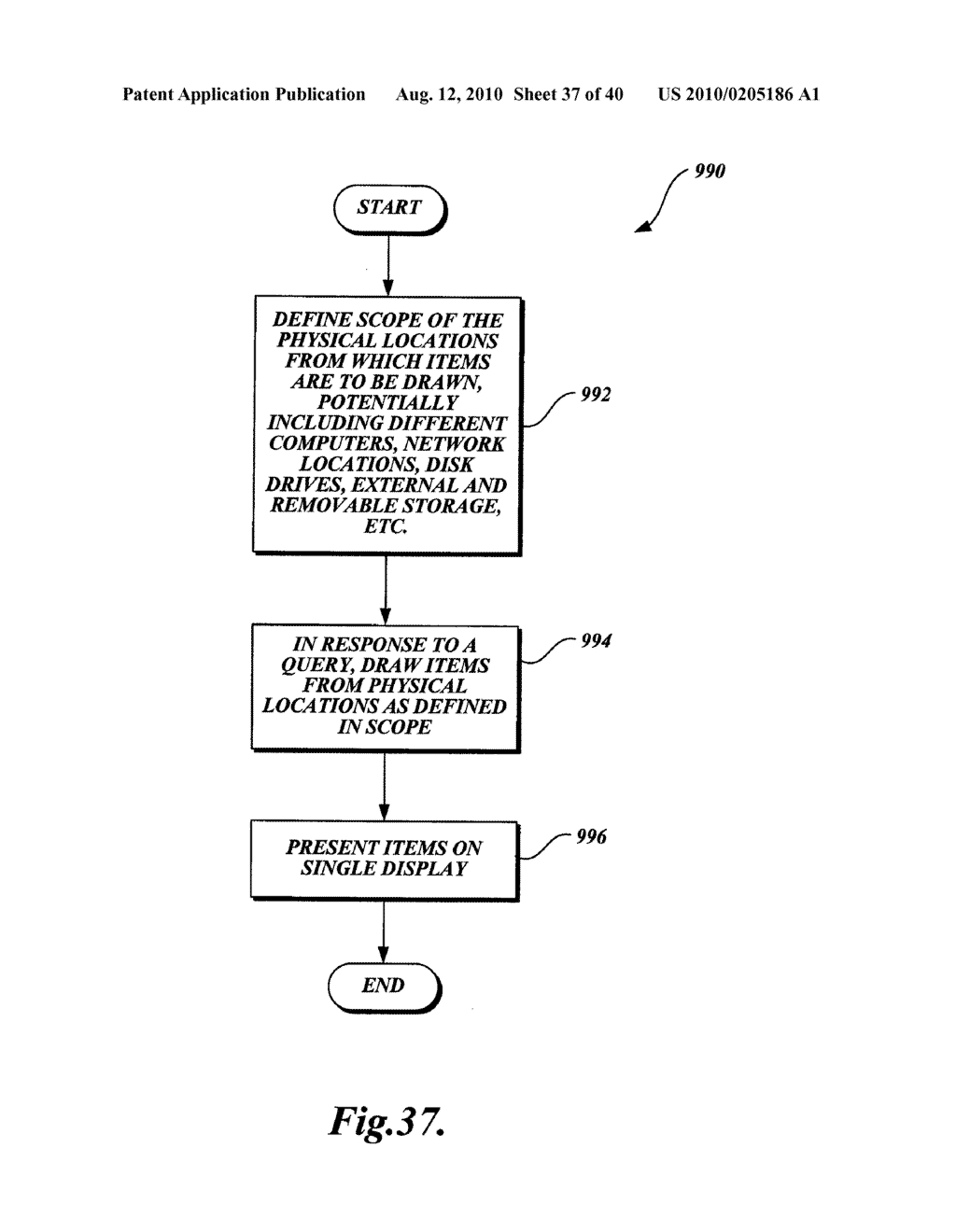 SYSTEM AND METHOD FOR FILTERING AND ORGANIZING ITEMS BASED ON COMMON ELEMENTS - diagram, schematic, and image 38