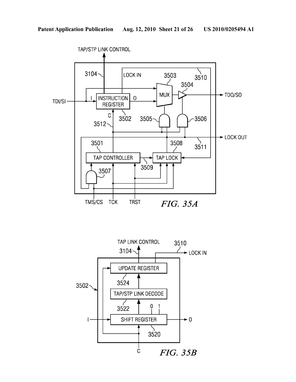 SELECTABLE DUAL MODE TEST ACCESS PORT METHOD AND APPARATUS - diagram, schematic, and image 22