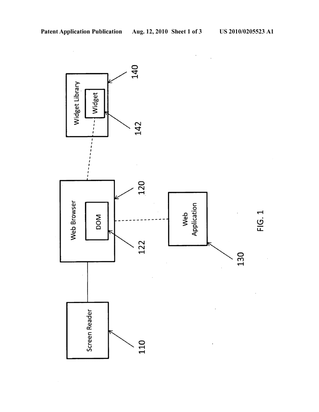 Web Widget for Enabling Screen Reader Accessibility for a Web Application - diagram, schematic, and image 02