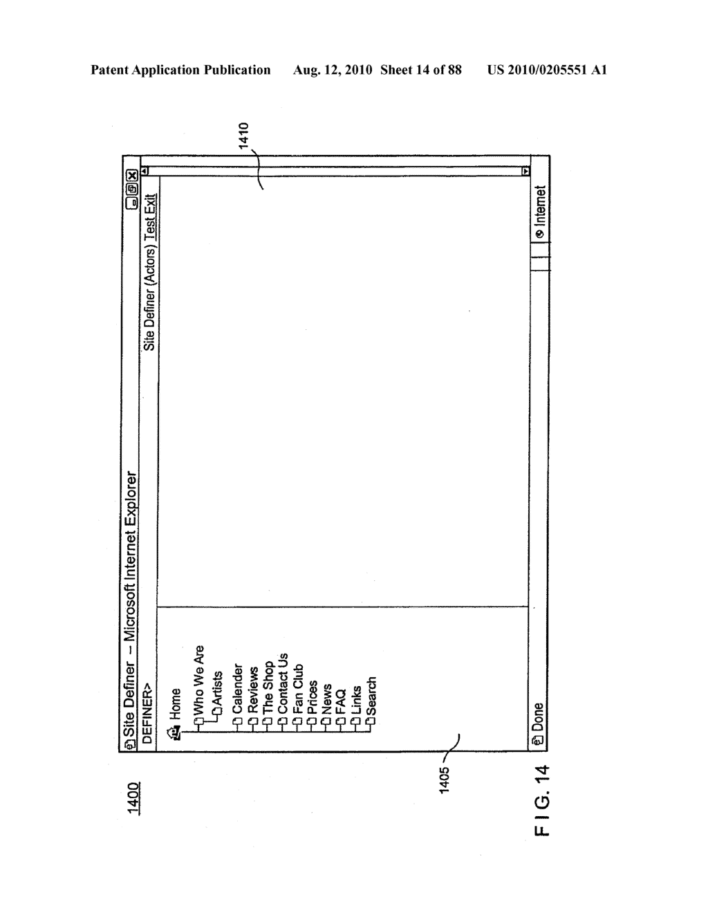 METHOD AND APPARATUS FOR GENERATING A WEB SITE WITH DYNAMIC CONTENT DATA FROM AN EXTERNAL DATA SOURCE INTEGRATED THEREIN - diagram, schematic, and image 15