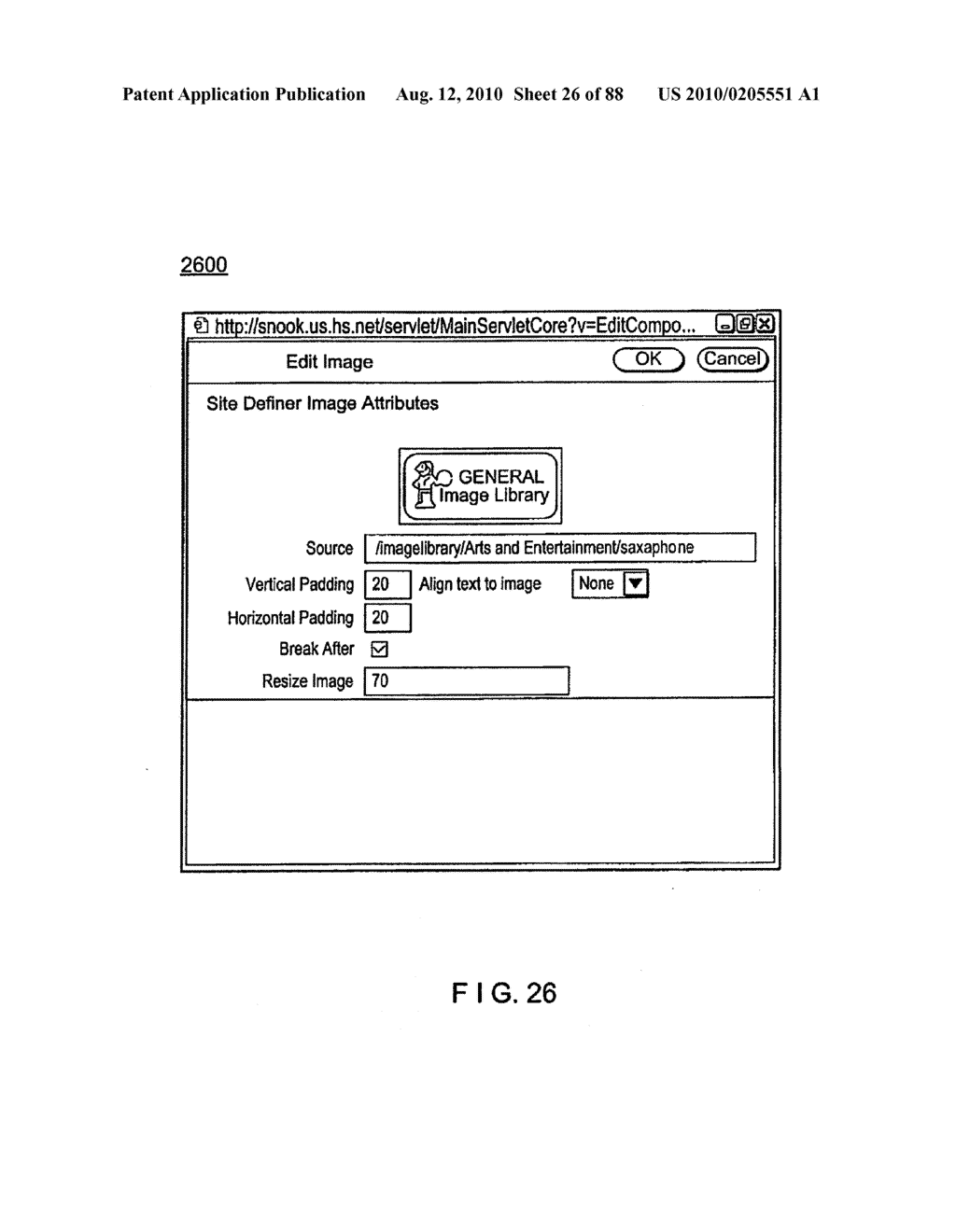 METHOD AND APPARATUS FOR GENERATING A WEB SITE WITH DYNAMIC CONTENT DATA FROM AN EXTERNAL DATA SOURCE INTEGRATED THEREIN - diagram, schematic, and image 27
