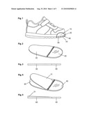 Insole having a transparent portion and a sock liner portion diagram and image