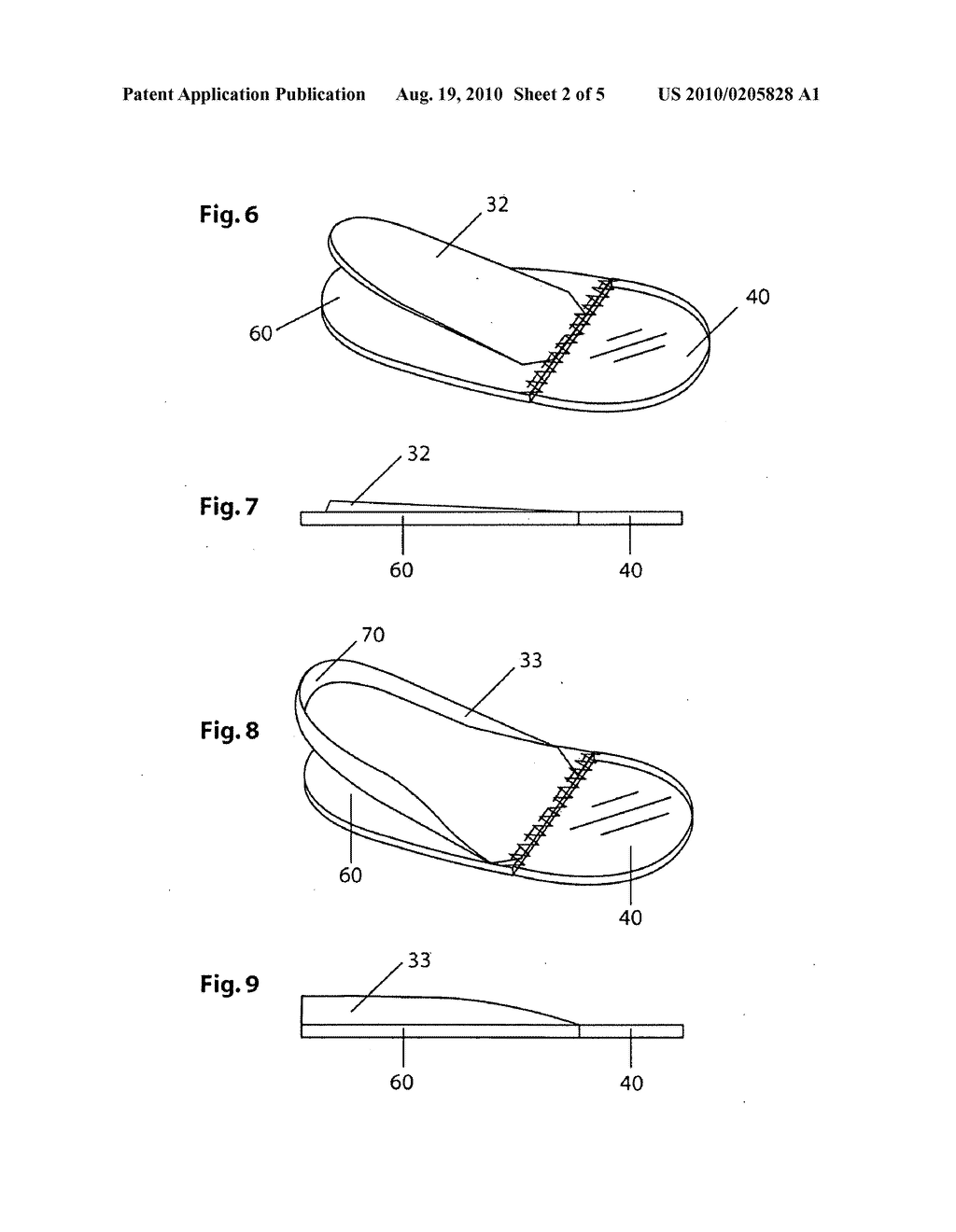 Insole having a transparent portion and a sock liner portion - diagram, schematic, and image 03