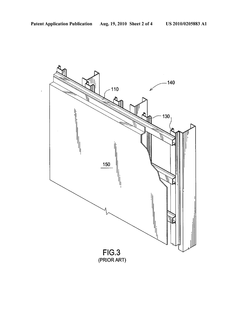 METHOD AND APPARATUS FOR MOUNTING A WALL SYSTEM - diagram, schematic, and image 03