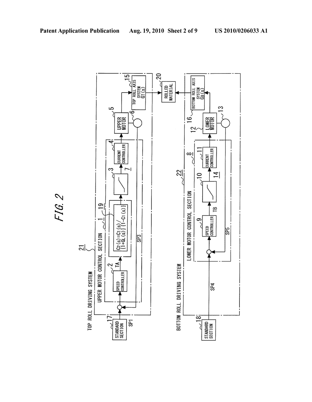 DRIVING DEVICE OF MOTORS FOR ROLLING ROLLS - diagram, schematic, and image 03