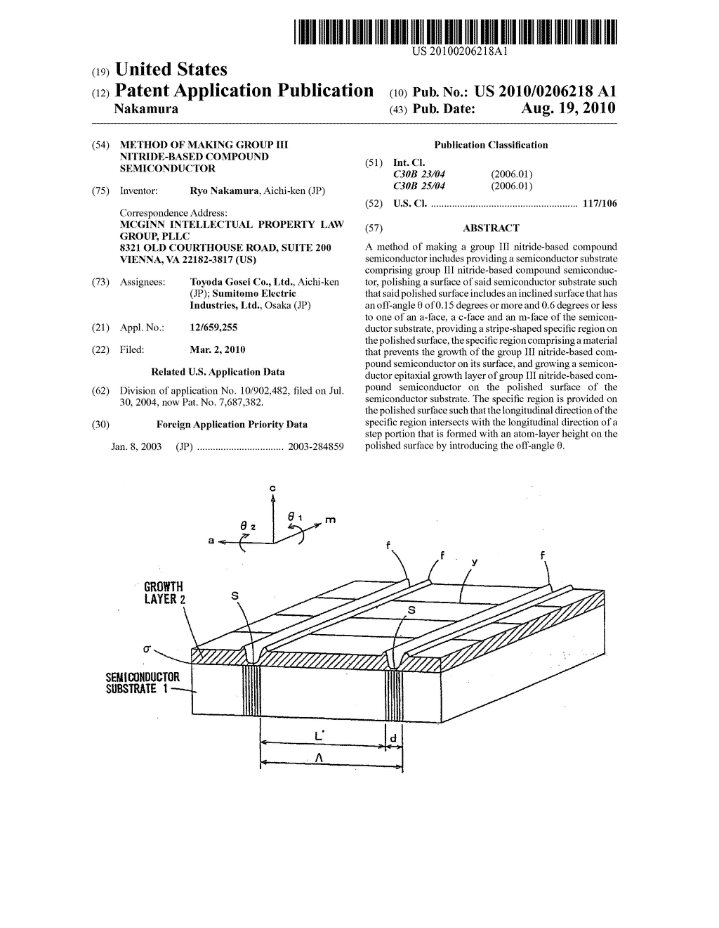 Method of making group III nitride-based compound semiconductor - diagram, schematic, and image 01